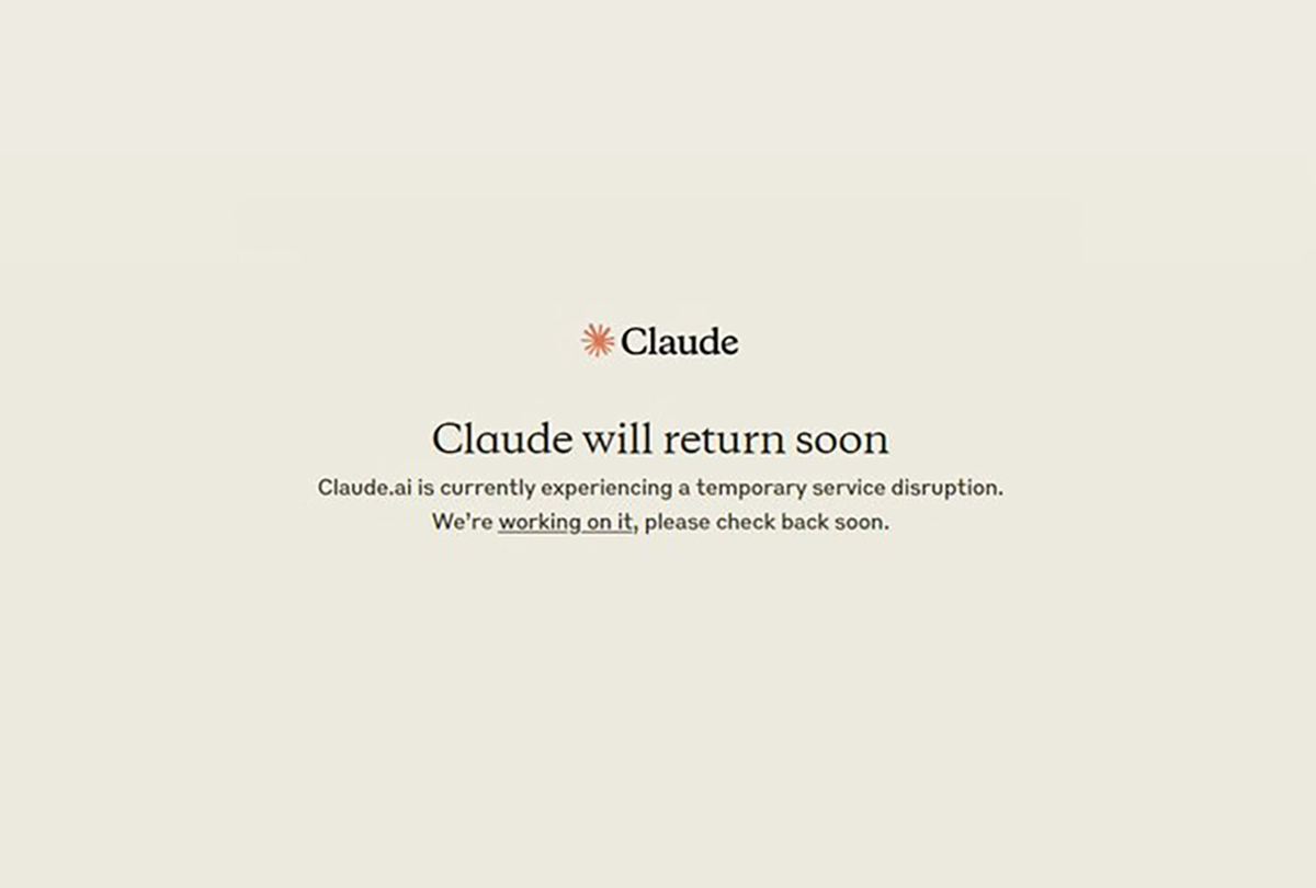 Claude Crashed today